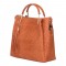 Дамска чанта от естествена кожа Olivia, оранжева