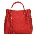 Дамска чанта от естествена кожа Olivia, червена