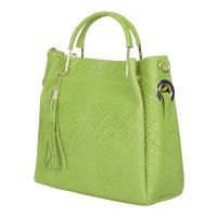 Дамска чанта от естествена кожа Olivia, зелена