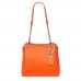 Дамска чанта от естествена кожа Paula, оранжева