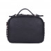 Дамска чанта тип портмоне от естествена кожа Cora, черна