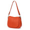 Дамска чанта от естествена кожа Roberta, оранжева