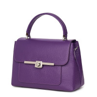 Дамска чанта от естествена кожа Sierra, лилава