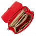 Дамска чанта от естествена кожа Sierra, червена