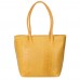 Чантата тип портмоне от естествена кожа Ava, жълта