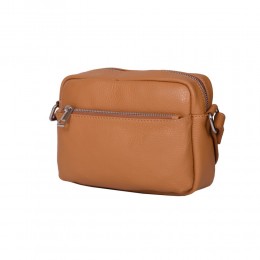 Ежедневна чанта тип портмоне от естествена кожа Azzurra, коняк