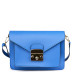Дамска чанта от естествена кожа Catalina, синя