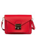 Дамска чанта от естествена кожа Catalina, червена