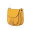 Дамска чанта тип портмоне от естествена кожа Chiara, жълта