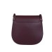 Дамска чанта тип портмоне от естествена кожа Chiara, тъмночервена