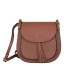 Дамска чанта тип портмоне от естествена кожа Chiara, кафява