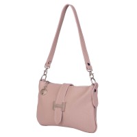 Чантата тип портмоне от естествена кожа Helen, розова