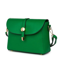 Дамска чанта от естествена кожа Laguna, зелена