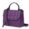 Дамска чанта Mony от естествена кожа, лилава