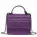 Дамска чанта Mony от естествена кожа, лилава