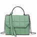 Дамска чанта Mony от естествена кожа, светло зелена