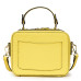 Дамска чанта от естествена кожа Caprice, светло жълта