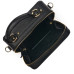 Дамска чанта от естествена кожа Caprice, черна