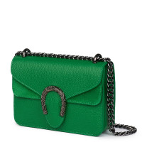 Дамска чанта от естествена кожа Dalia, зелена