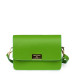 Дамска чанта от естествена кожа Mona, светло зелена