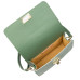 Дамска чанта от естествена кожа Mona, фъстък зелена