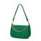 Дамска чанта от естествена кожа Romina, зелена