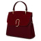 Чантата тип портмоне от естествена кожа Ruby, бордо
