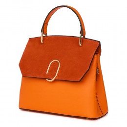 Чанта тип портмоне от естествена кожа Ruby, оранжева