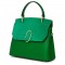 Чанта тип портмоне от естествена кожа Ruby, зелена