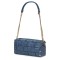 Дамска чанта тип портмоне от естествена кожа Selena, синя