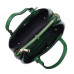 Чанта тип портмоне от естествена кожа Timeea, зелена