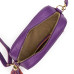 Дамска чанта от естествена кожа Vica, лилава